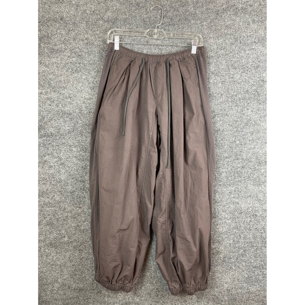 Anthropology Balloon Pants Women XS Taupe Brown Good Tapered Drawstring Trousers